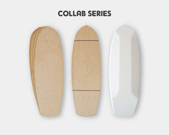 Includes two 7-layer sets of SK8Makers City Cruiser-shaped maple veneer, plus a matching shaped foam mold.