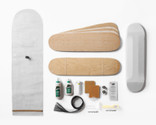 Kit contains everything you need to make Street Decks: 100% Canadian maple veneer sheets, mold for shaping, glue, and Thin Air Press