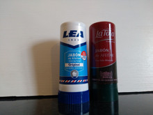 2 shaving soap sticks Lea 50gr and La Toja 50gr 