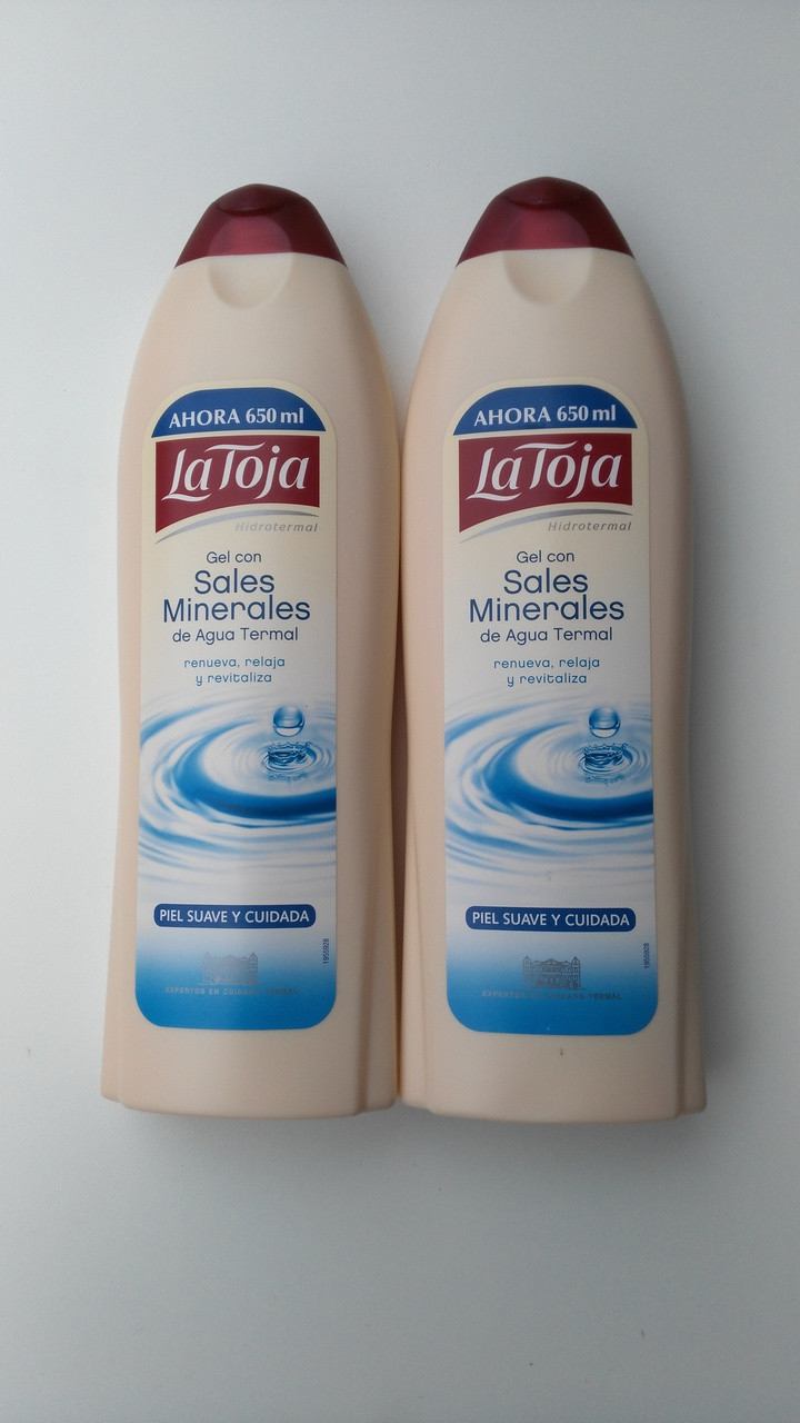 Spanish Shower/Bath Gels x 2 bottles La Toja 650ml Gemstone Trading