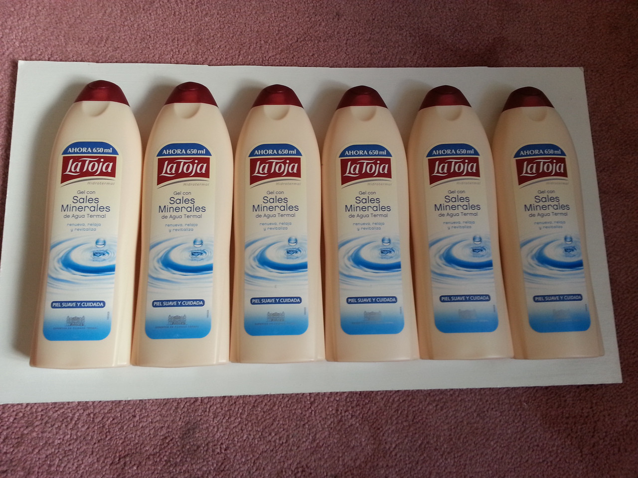 Spanish Shower/Bath Gels x 6 bottles La Toja 650ml Gemstone Trading