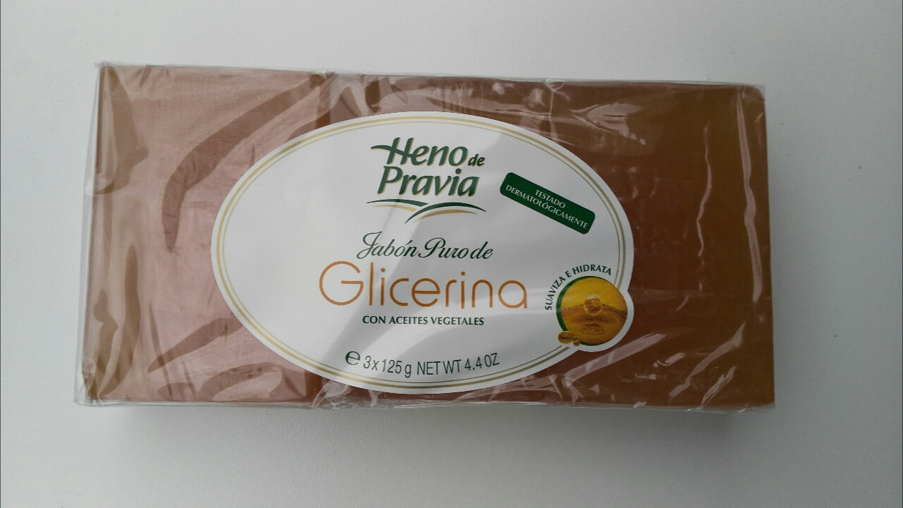 Heno de Pravia Glicerina Spanish Soap 125g x 3 bars - Gemstone Trading