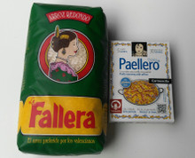 Authentic Spanish Rice Perfect for Paella 1 kg plus Paellero Paella Mix (5 sachets)