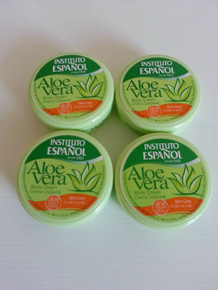 Body Cream with Aloe Vera. Instituto Espanol 50 ml TRAVEL size x 4 (FOUR) pots 