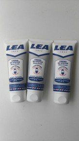 LEA  Beard Cream, non foaming, excellent precision, for sensitive skin 75ml X 3