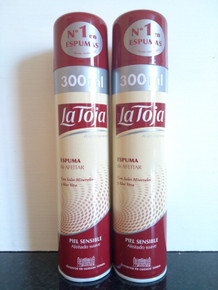 La Toja Spanish Shaving Foam Sensitive 300ml X 2
