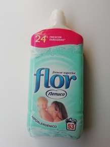 Flor Nenuco Concentrated Fabric Conditioner/Softener for Clothes 53 washes 1060ml X 1