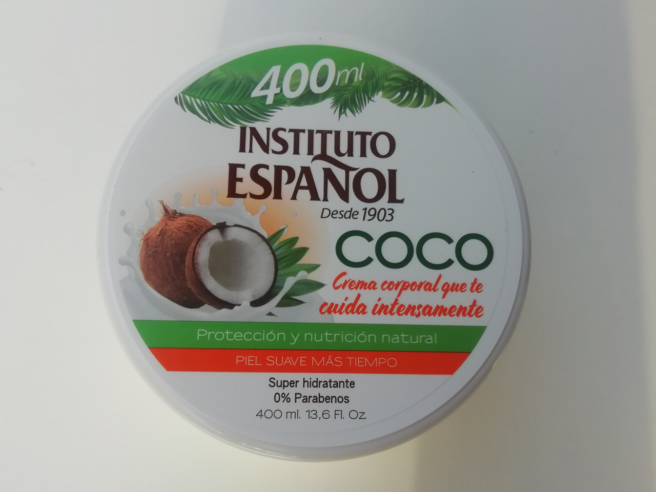 Body Cream with COCO/Coconut by Instituto Espanol 400ml Made in Spain. -  Gemstone Trading