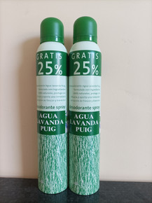 Agua Lavanda Puig luxury Spanish spray deodorant 200ml plus 50ml x 2 UK STOCK