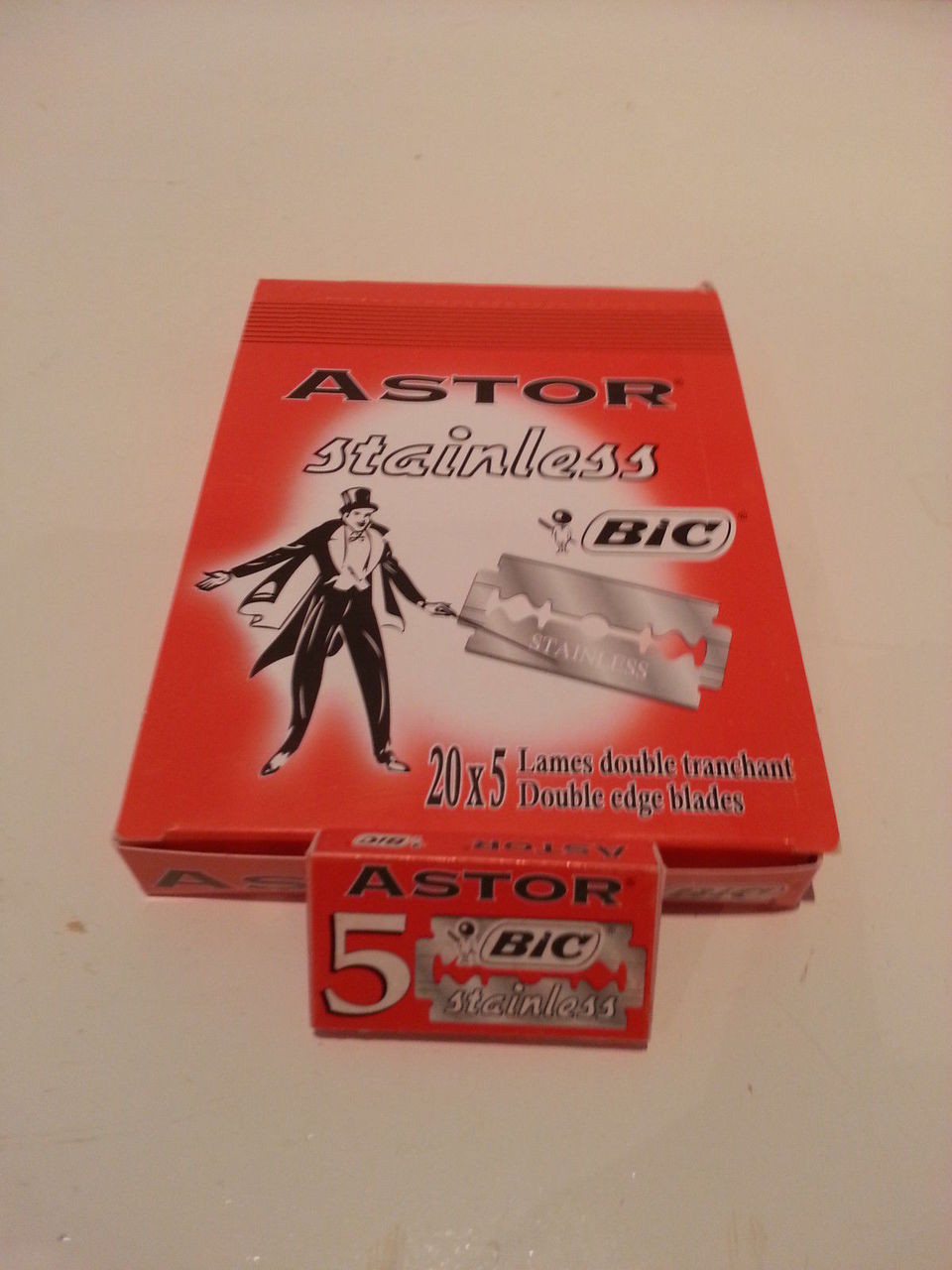 5/10/25/50/100 Astor Stainless BIC Double Edge Safety Razor Blades -  Gemstone Trading