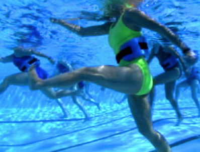WaterGym Water Aerobics mimics cross country ski moves
