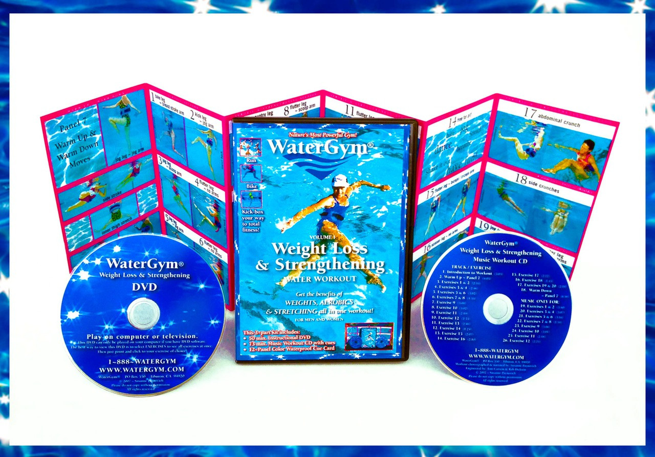 Watergym Weight Loss Strengthening Dvd Music Cd Waterproof Card Watergym Weight Loss Strengthening Dvd Music Cd Waterproof Card