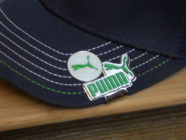 Puma Hat Clip Green With White Background & Logo Japan New Free Martini