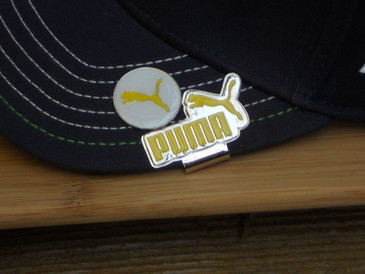 Puma Hat Clip Yellow With White Background & Logo Japan New Free Martini
