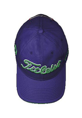 purple golf hat