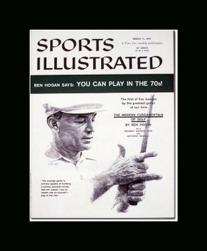 Ben Hogan Sport Illustrated Cover 3/11/57 Single Matted Frame Ready