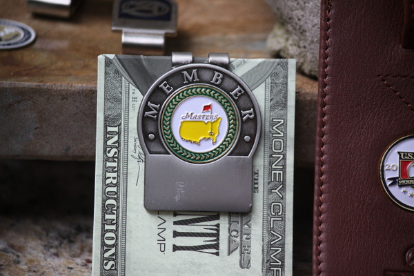 The Masters Green Trim Members Money Clip