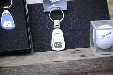 UNC Teardrop Keychain