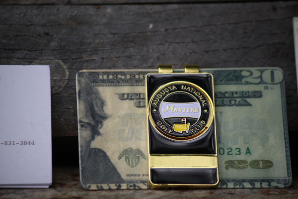 The Masters Black Banner Money Clip
Removable Ball Marker