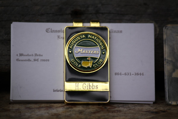 The Masters Green Banner Money Clip
