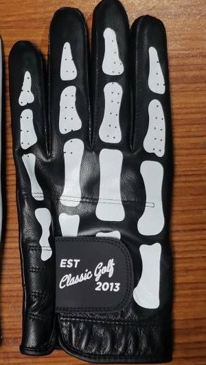 Dire Grip Black Mens Left Golf Glove by Classic Golf