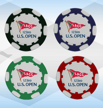 US Open Championship Poker chips 4pc