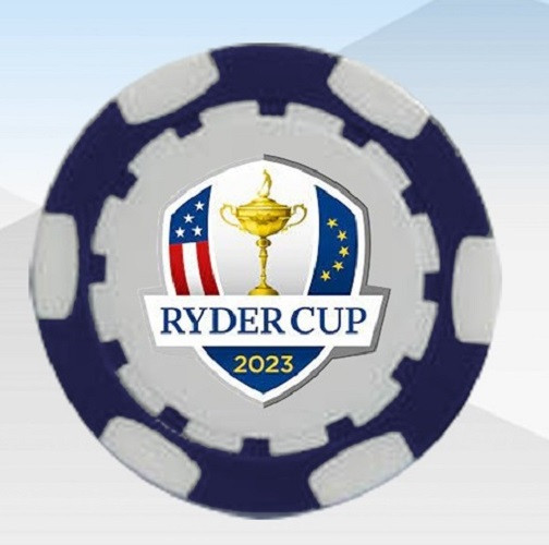 Ryder Cup Blue Poker Chip