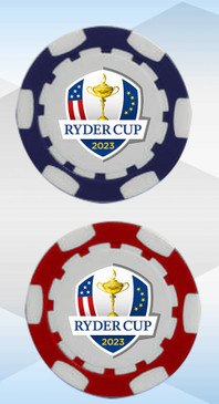 Ryder Cup 2023 Red & Blue Poker Chips 2pc