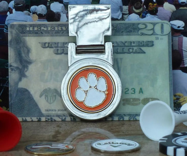 Clemson Spring Loaded Money Clip