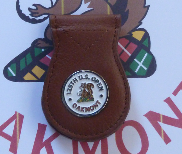US Open 2025 Oakmont S Leather Money Clip