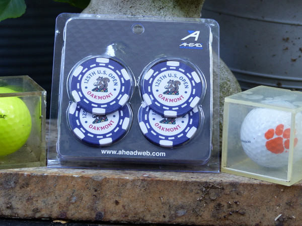 US Open 2025 Blue 4pc Poker Chips