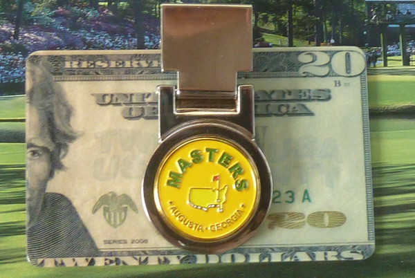 The Masters Yellow Ball Marker Money Clip