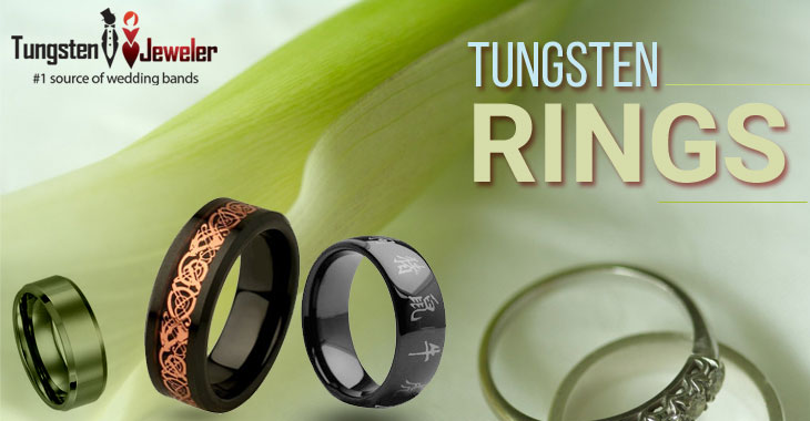 Tungsten Diamonds Rings