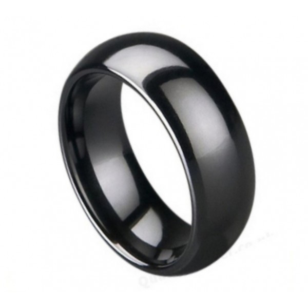 6mm Black Ceramic Ring,Black Carbon Fiber Inlay,Wood finish,Wedding  Band,Men's Ring,Women's Engagement Band,US Sizes 5-11.