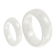 His & Her&#39;s Ceramic Ring Set