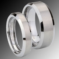 His & hers Tungsten one Set 2 Rings