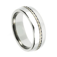 Titanium "Polished Wedding Band Ring"