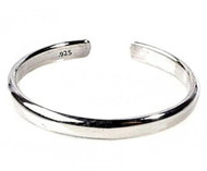STERLING SILVER Toe Ring Plain 925 Solid Band, One Size Fits All