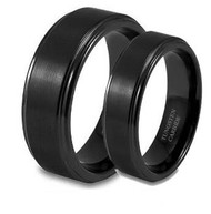 His & Hers Tungsten Ring One Set