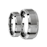 His & Hers Tungsten Scratch Resistant Ring's Set