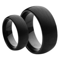 His & Hers Matching Tungsten Ring Set