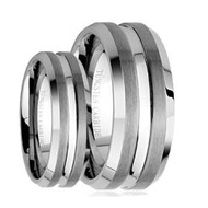 His & Hers Tungsten Carbide Ring Set