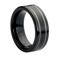 Tungsten color Ring " High Polished "