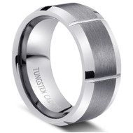 Tungsten Brushed Carbide Ring