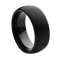 Tungsten High Polishe Brushed Ring