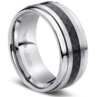 Tungsten Ring "Carbon Fiber Inlay High Polished "