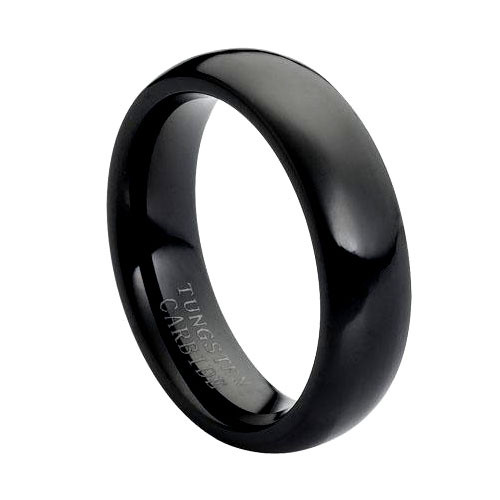 The Commander Black and Blue Tungsten Ring – Modern Gents
