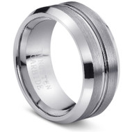 Grooved Tungsten Rings