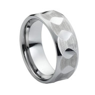 Faceted Tungsten Carbide Ring
