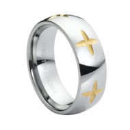 Tungsten Ring Gold " High Polished "